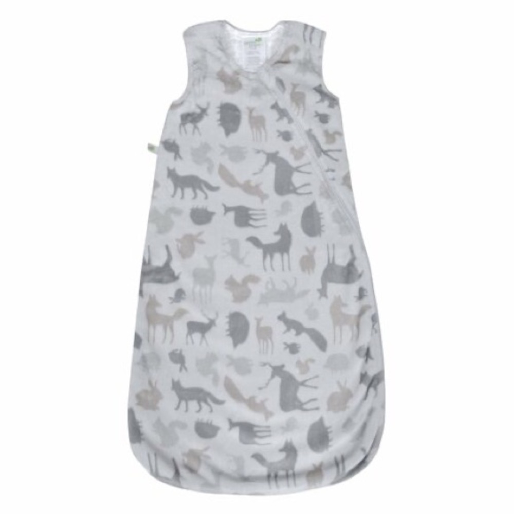 Perlimpinpin Plush Sleep Bag Gray - Animals 1.5 Tog